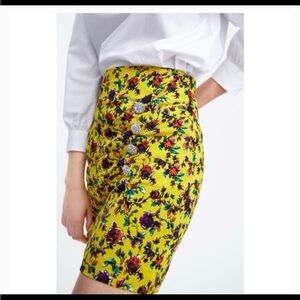 Zara Draped Floral mini skirt